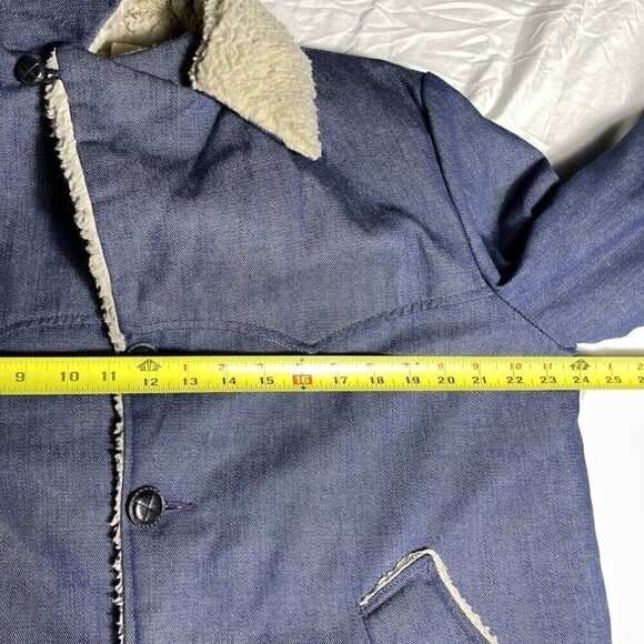 Vintage Montgomery Ward Denim Outer shell  Outwear Winter Mens Jacket Coat Sz XL - Picture 6 of 14